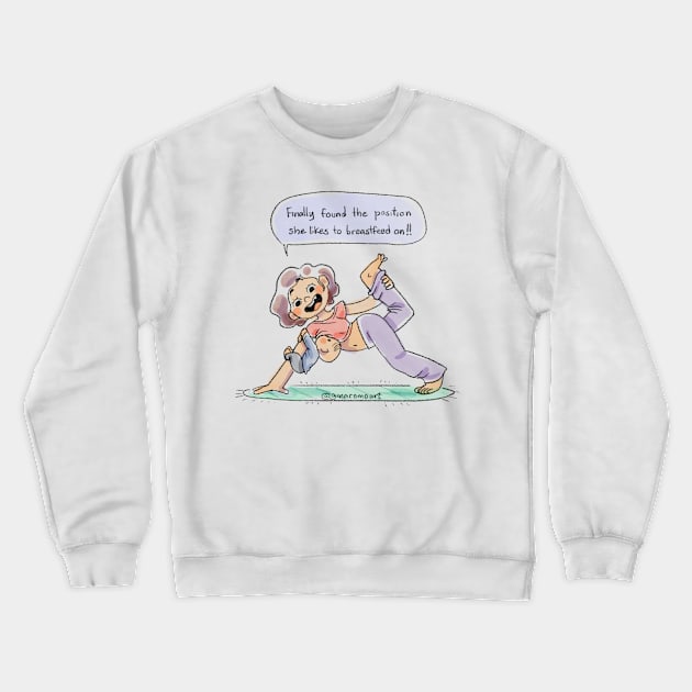 BREASTFEEDING Crewneck Sweatshirt by ginaromoart